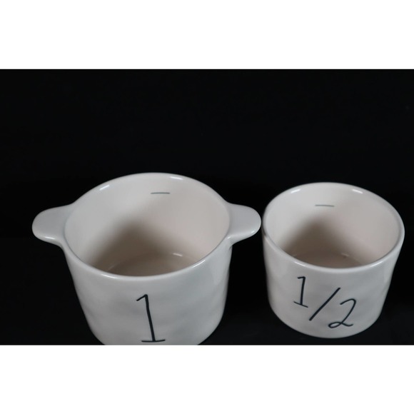 Rae Dunn Artisan White Farmhouse Bucket Ceramic Measuring Cups 2023 NEW - Picture 5 of 5